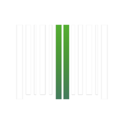Barcode-style logo for the nutrition app